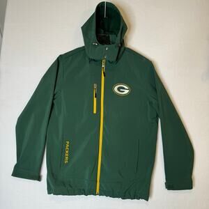 NFL Soft Shell Coat - Green Bay Packers Men’s Size Large Fleece Lining Windproof